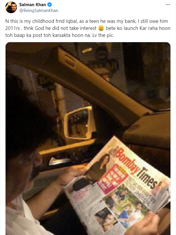सलमान खान का पोस्ट
